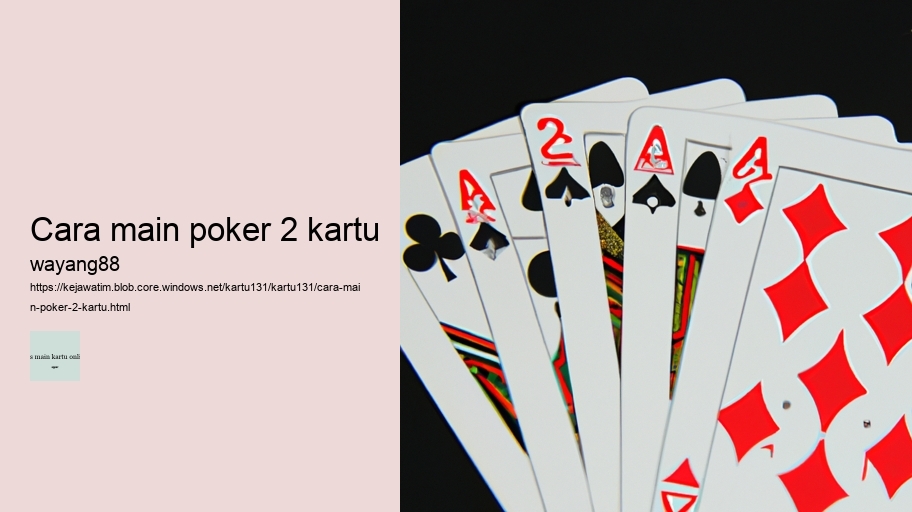 cara main poker 2 kartu